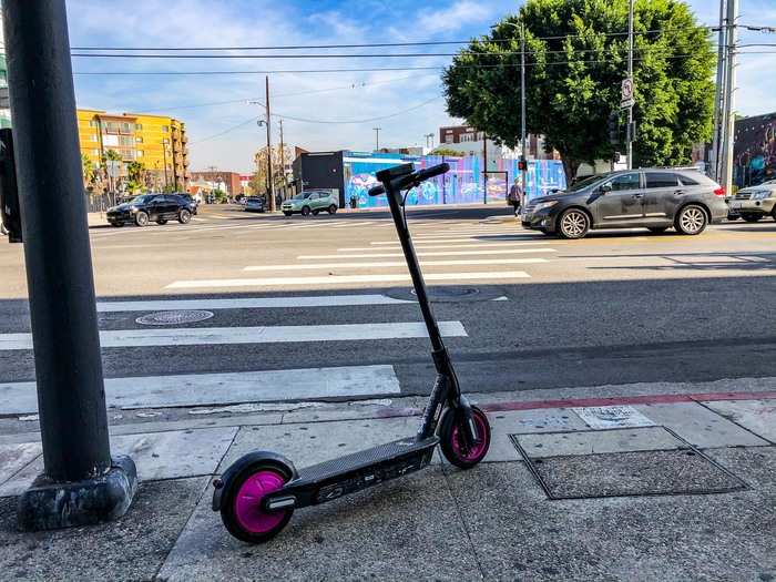 Lyft has by far the best scooters out there. Riding one through DTLA gave me a burst of carefree, child-like joy that almost made me forget one major thing ...