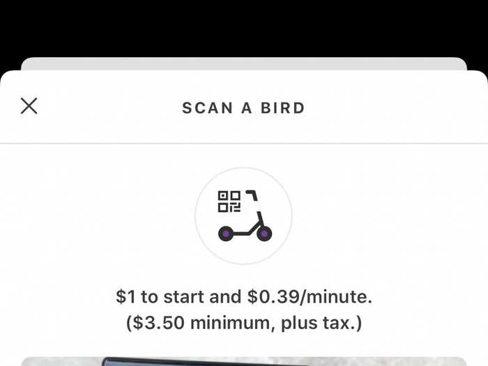 Bird requires you to prepay for a balance of at least $10 before you can start riding.