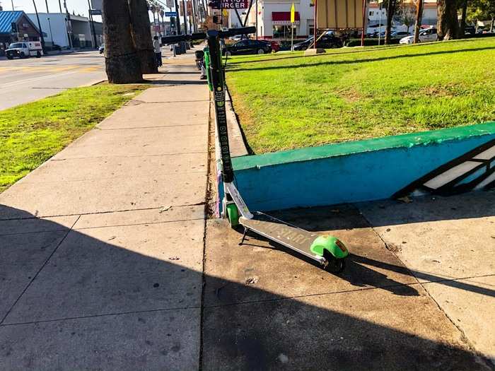 It was a bumpy and harrowing ride. The scooter didn