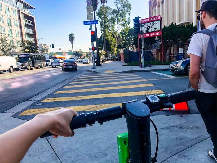 Soon, I was awkwardly stopping and going through crowds of tourists on the sidewalks of Hollywood.