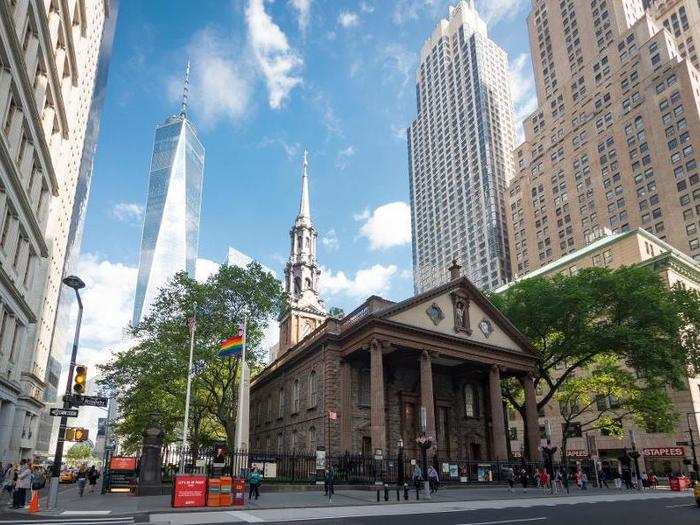 In total, Trinity Church owns 14 acres of real estate in Manhattan.