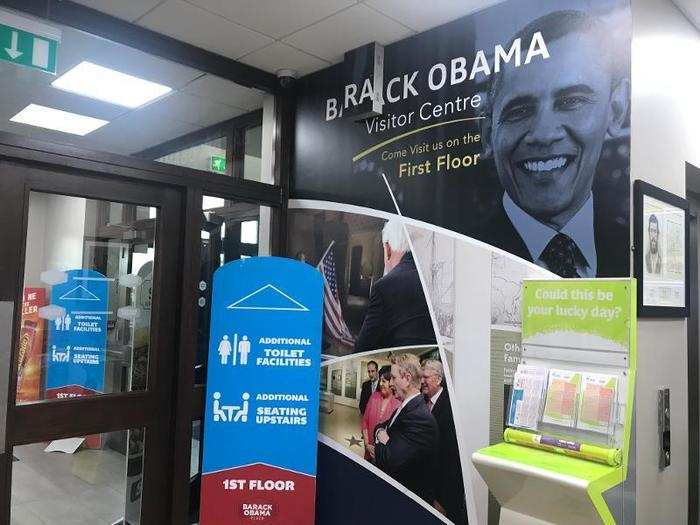 Whether you want food, a break from driving, some free education about Ireland and America, or just want to be entertained, the Barack Obama Plaza is worth taking a break on your journey.