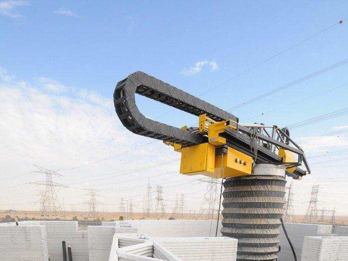 US company Apis Cor built the structure using only one 3D printer, which was moved around the site by crane.