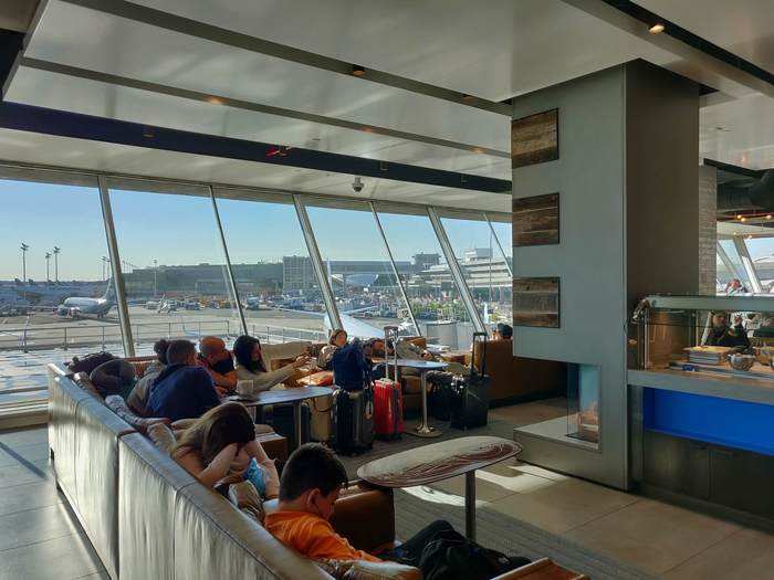 Over 1,200 lounges around the world through the Priority Pass network