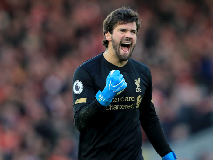 8: Alisson Becker — Liverpool FC/Brazil