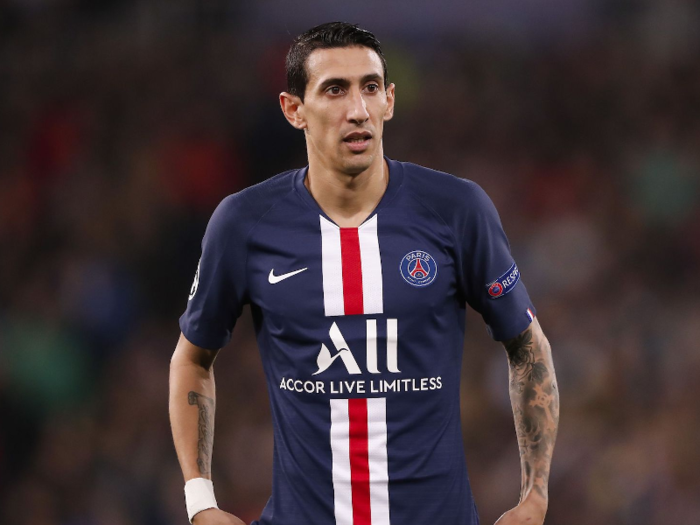 29: Angel Di Maria — Paris Saint Germain/Argentina