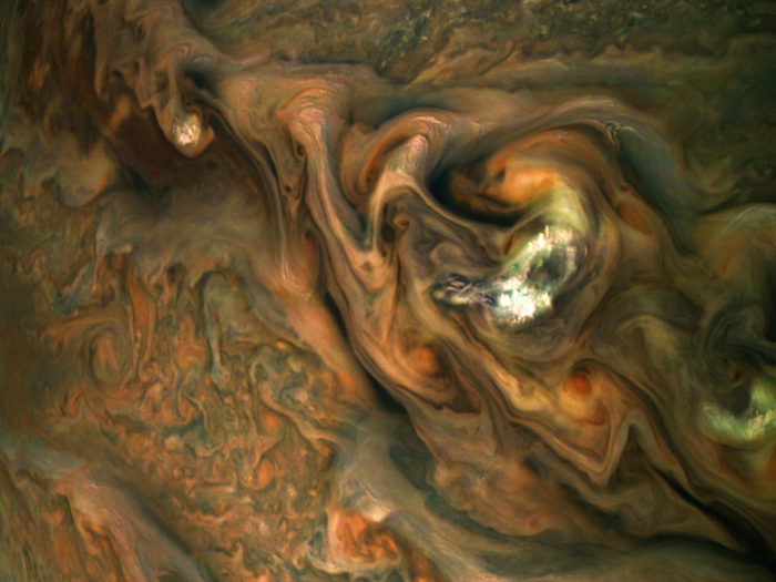 Up close, Jupiter