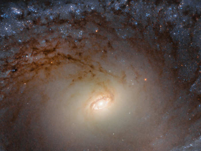 Hubble also captured images that showcase the beauty of individual galaxies. This one is spiral-shaped like our Milky Way.