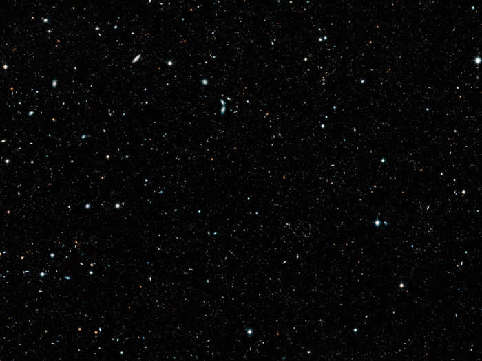 Researchers created this unprecedented mosaic of the deep universe by stitching together 7,500 photos the Hubble Space Telescope took over 16 years.