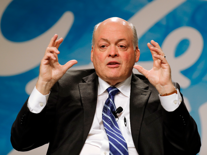 Jim Hackett became CEO of Ford in 2017, after Mark Fields stepped down. The former Steelcase CEO brought a futuristic vision to the 100-plus-year-old automaker.