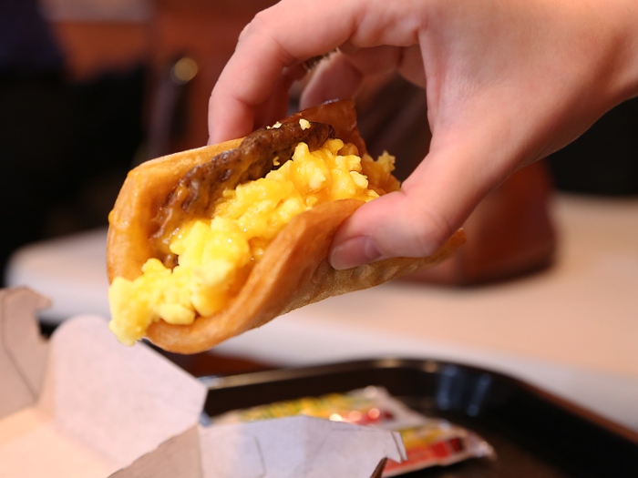 Taco Bell has come up with some interesting concoctions, too, like the breakfast waffle taco in 2014. According to Business Insider, it was delicious.