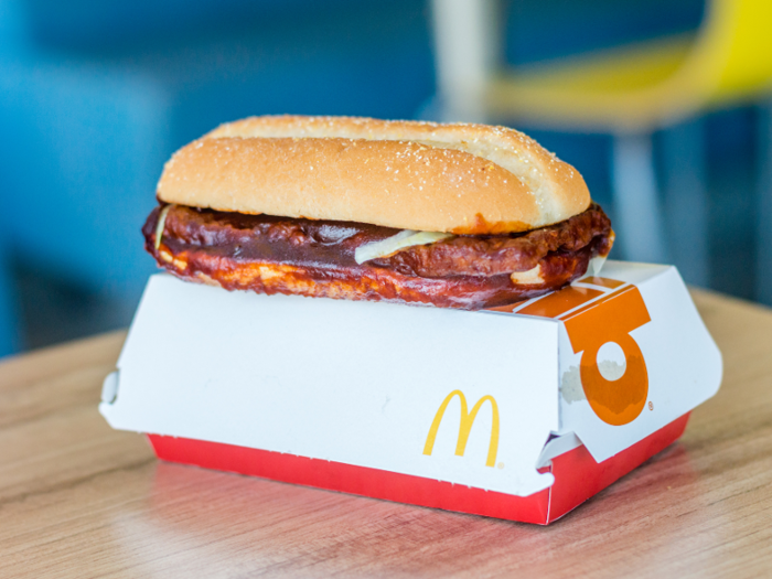 Fast-food items can be just as strange in the US. Made with 100% boneless pork, McDonald