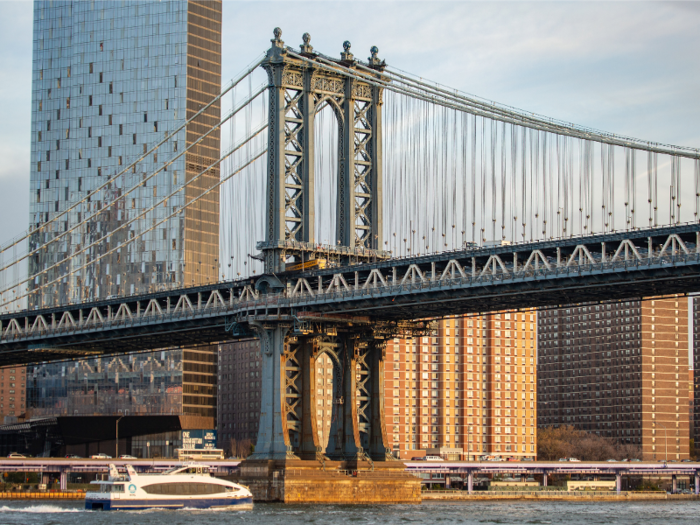 Since then, an 80-story luxury condo tower, One Manhattan Square, has risen behind the bridge.