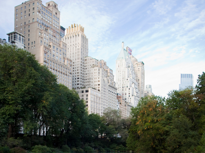 From Central Park in 2010, you could see stately luxury hotels, condos, and co-ops lining Central Park South.