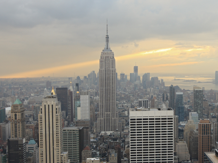 In 2011, the view from 30 Rockefeller Center