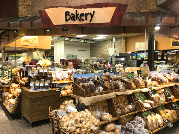 Wegmans displays are thoughtfully planned out, which easily entices customers to shop at them.