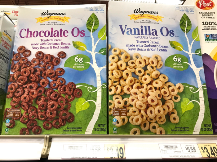 Wegmans Vanilla Os were also found at this location, but instead of $3.99 a box, they were priced at $3.49.