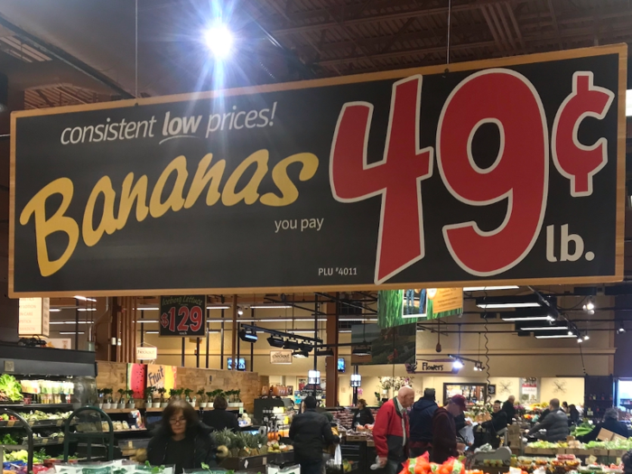 ...and the price of some produce was the same in both Wegmans stores.