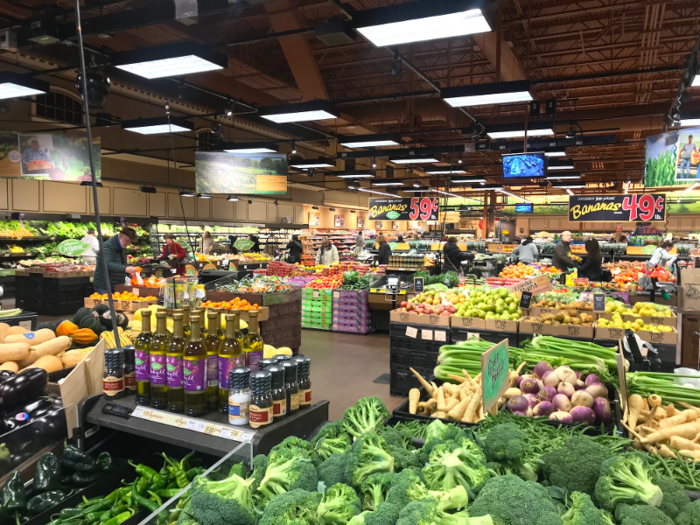 As soon as we entered the New Jersey Wegmans, we immediately noticed how similar the interior was, although this location was slightly larger.