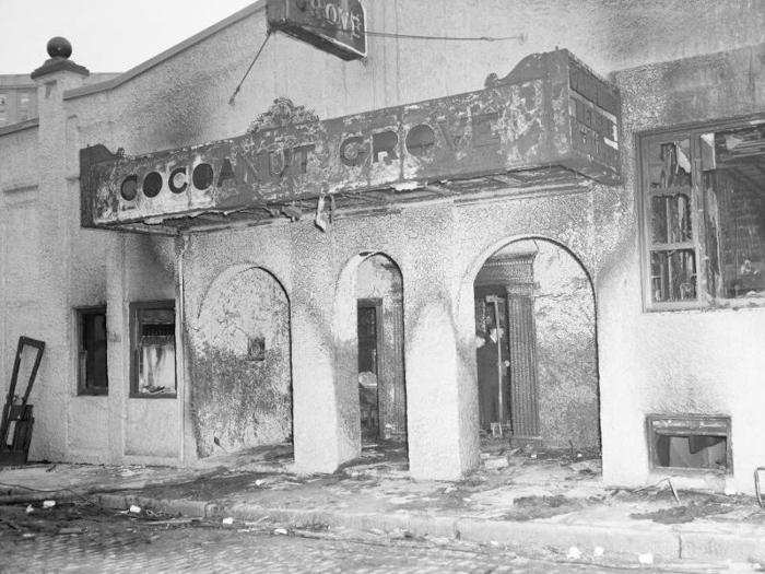 By midnight, the Cocoanut Grove was a charred, empty building. Despite what had happened within, the structure survived. The Sun called it a "huge brick oven," with little obvious damage to its walls and roof.