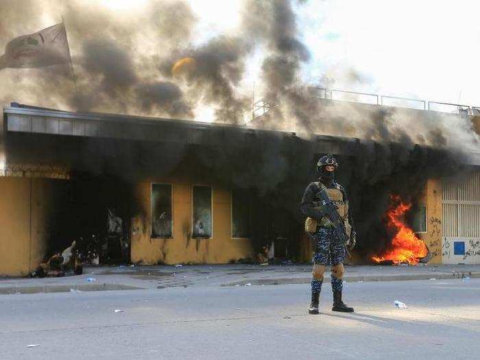 Efforts to clear militia members and their supporters from the area immediately surrounding the embassy were still going on Wednesday, but by that evening, most of the attackers had retreated.