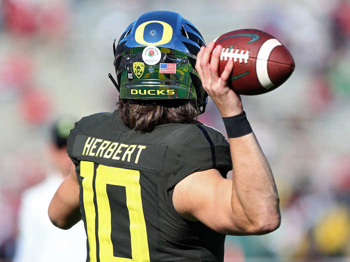 The Ducks struck first thanks to their senior quarterback and top NFL prospect Justin Herbert.