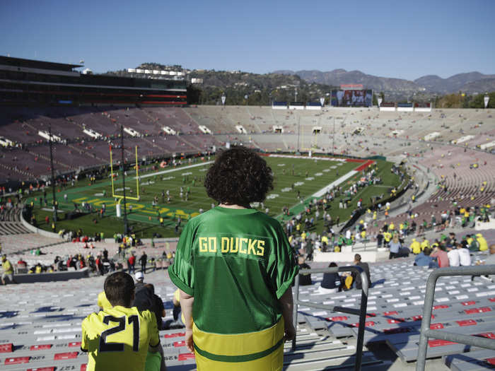 But fans from both sides packed into the stadium to watch the top-10 matchup.