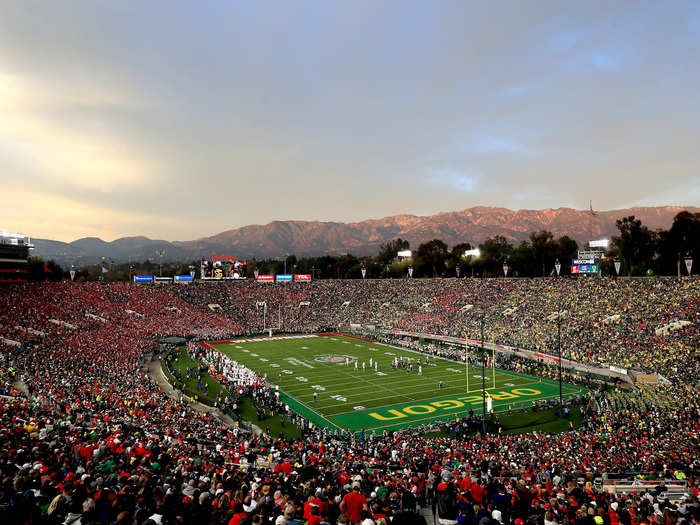 Nestled in the Santa Lucia foothills of Pasadena, California, the Rose Bowl is known not only for its history but also for its beautiful scenery.