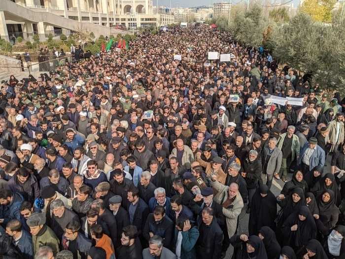 But in Tehran, anti-American protesters took to the streets ...