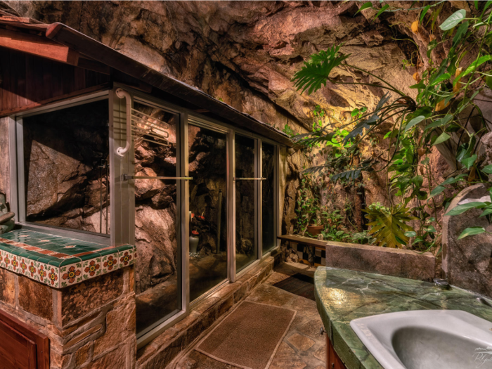 Listing agent Robert Maloney told Business Insider that there are two bedrooms and two bathrooms in the cave home.