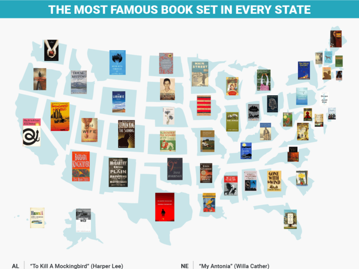 The most famous book set in every state