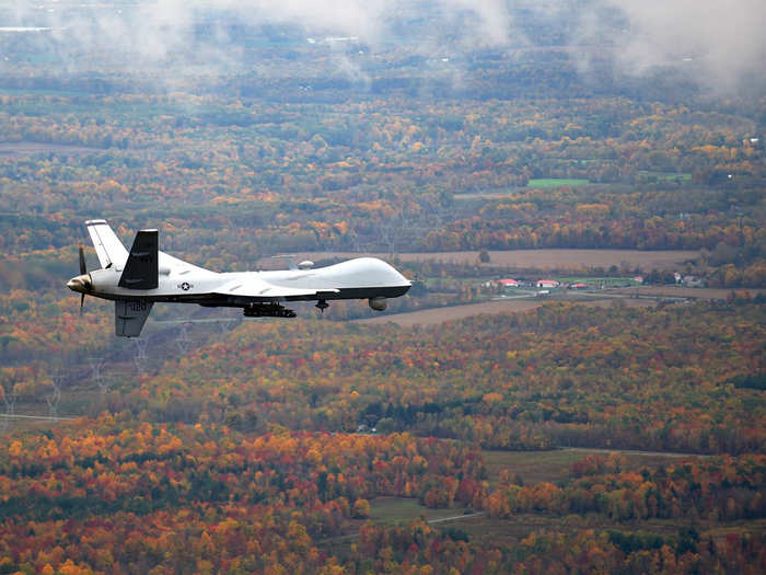 The MQ-9 Reaper can go as fast as 482 kilometres per hour