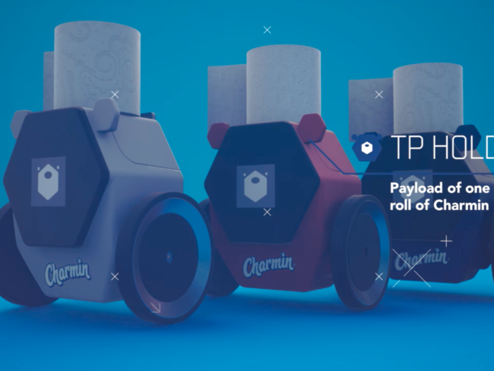 And yes, of course, RollBot brings you toilet paper. That