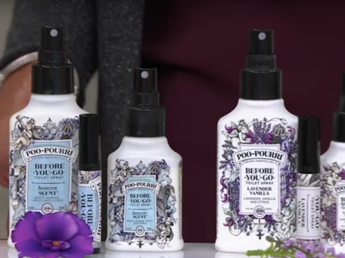 The network currently sells Poo-Pourri, which masks bathroom odors, for $22.