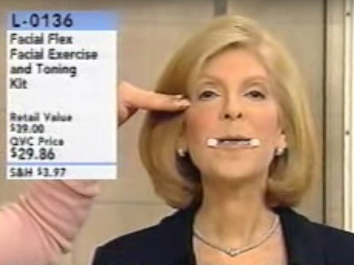 QVC once sold a device that you placed in your mouth to help tone your face.