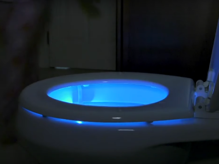 QVC also sells colorful toilet night lights for $22.98 so you don