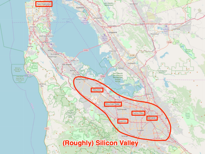 2. Which city is known as Silicon Valley?