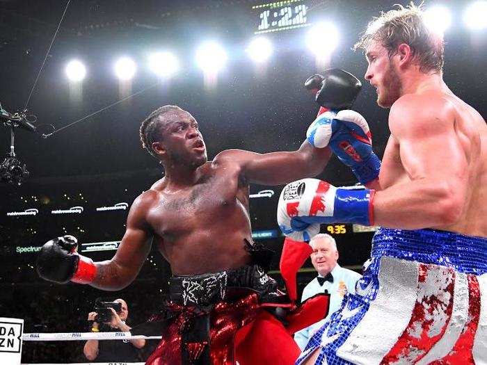 5: The YouTube fight between prominent creators KSI and Logan Paul — boxing (sort of).