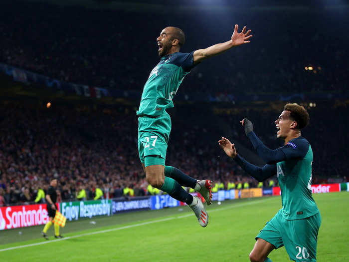 8: The UEFA Champions League semifinal between Ajax and Tottenham Hotspur — soccer.