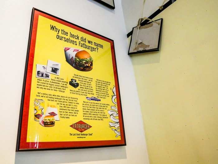 As I waited for my food, I wandered the restaurant. This sign answered Fatburger