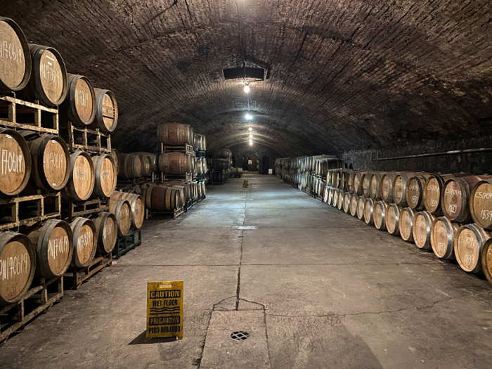 The aptly named Long Vault spans 174 feet to the exit.