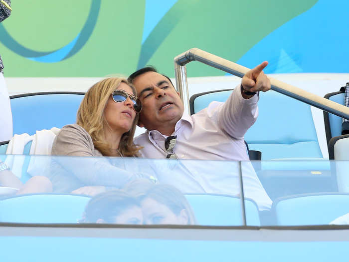 Ghosn and his future wife have spent time in Brazil throughout their relationship. In 2014, they watched the final match of the FIFA World Cup together.