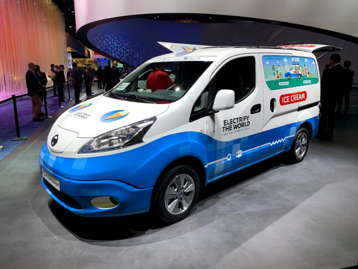 Nissan electric ice cream van