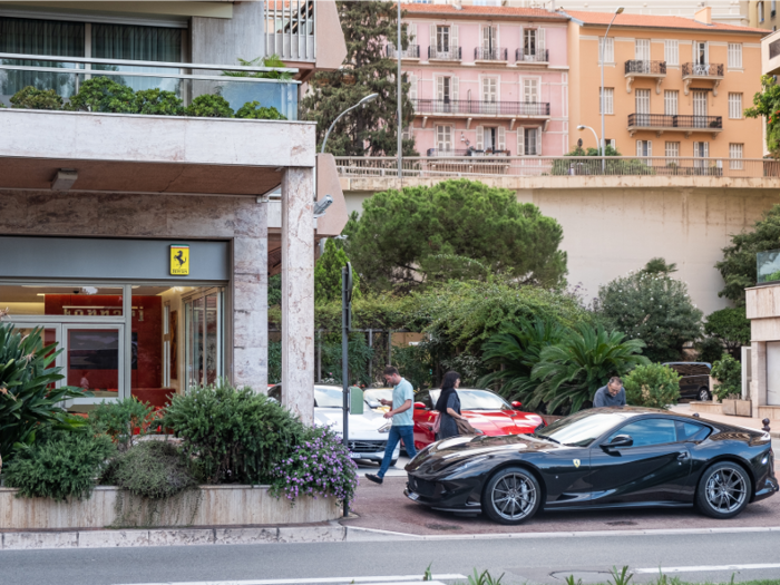 I passed by a Ferrari dealership, but brand-new luxury vehicles were not an uncommon sight anywhere I walked in Monaco.