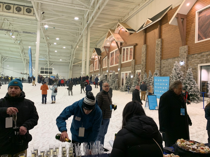 5,500 tons of human-made snow was spread out over more than four acres of skiable terrain in the colossal space. I had never seen anything like it.