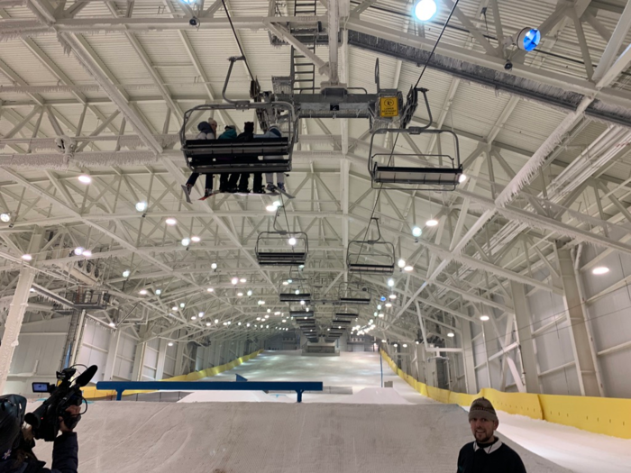 I had the opportunity to check out the new human-made "mountain" on its opening day, and — as an avid snowboarder — I was excited to try riding indoors for the very first time.