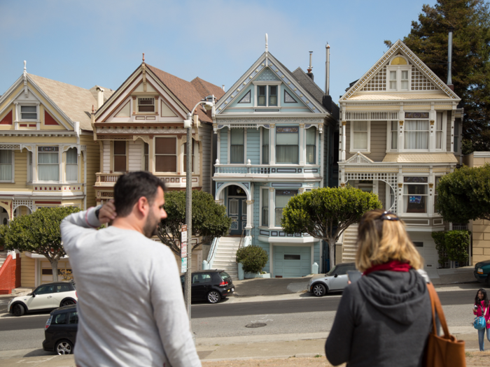 Since then, the homes have become one of the most popular tourist attractions in the city, right up there with the Golden Gate Bridge and the Transamerica Pyramid Building.