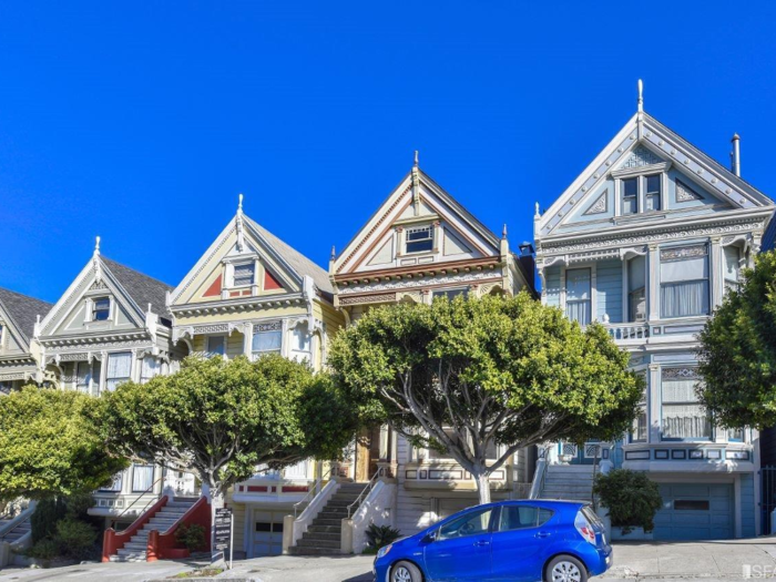 The satisfyingly staggered row of seven homes has many names. The Painted Ladies may be the most well-known moniker, named after a 1978 book about the city