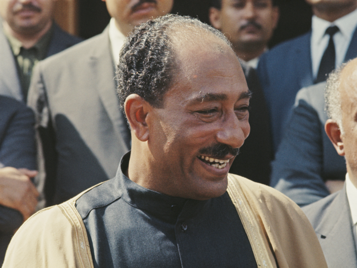 Egyptian President Anwar Sadat was assassinated in 1981.