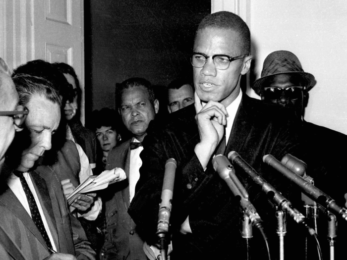 African American leader Malcolm X was assassinated in 1965.